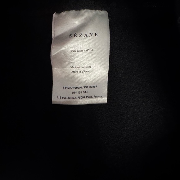 Sezane Laure Skirt Black - Size 6 - Picture 5 of 5